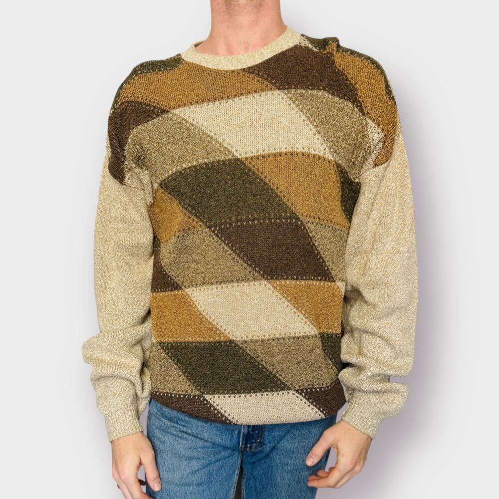 Vintage 90s St. John's Bay Tan Brown Sweater Size XXL